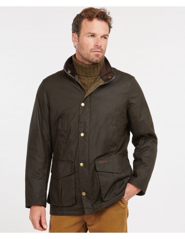 Parka Barbour kaki en coton ciré Vous souhaitez 