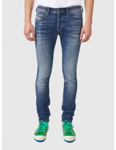 Jeans skinny Diesel bleu de pas cher