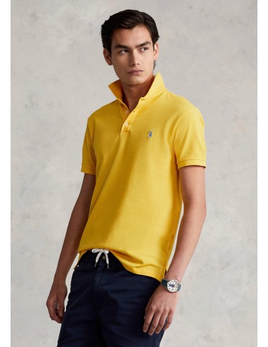 Polo Ralph Lauren cintré jaune en coton stretch Véritable concentré