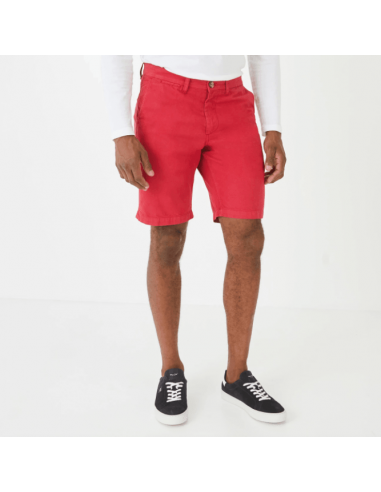 Bermuda Eden Park rouge en coton pas chere