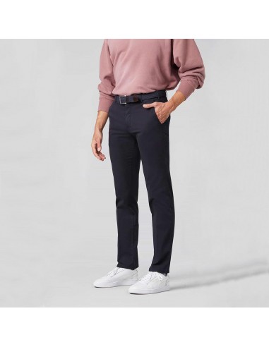 Pantalon chino Meyer marine en coton bio chez Cornerstreet bien 