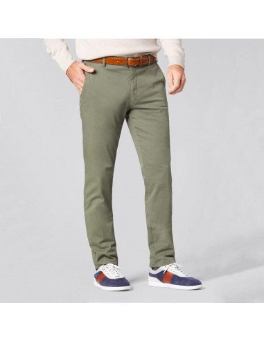 Pantalon chino Meyer kaki en coton bio shop