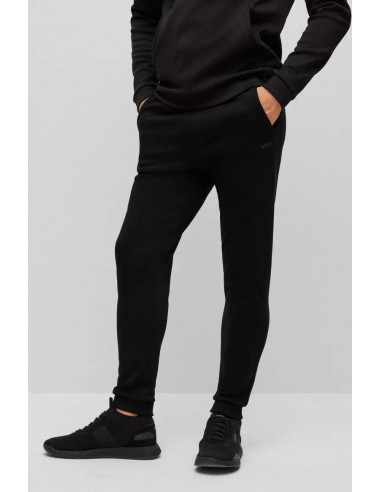 Pantalon de jogging BOSS noir en coton bio 2024