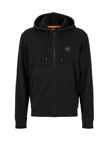 Sweat zippé à capuche BOSS noir meilleur choix