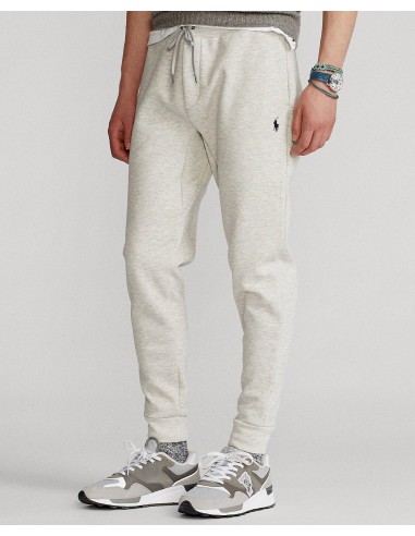 Pantalon de jogging Ralph Lauren gris clair chiné pas chere