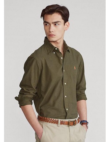 Chemise Ralph Lauren kaki sur le site 