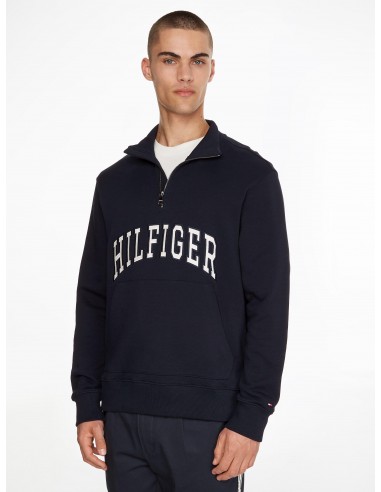 Sweat demi zip Tommy Hilfiger marine online