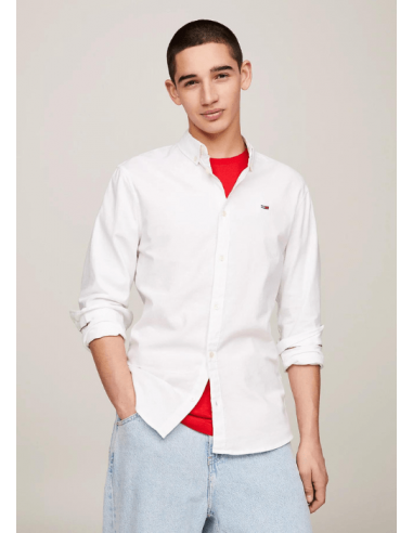 Chemise Tommy Jeans blanche Vous souhaitez 