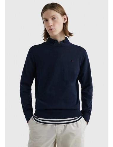 Pull Tommy Hilfiger marine la livraison gratuite