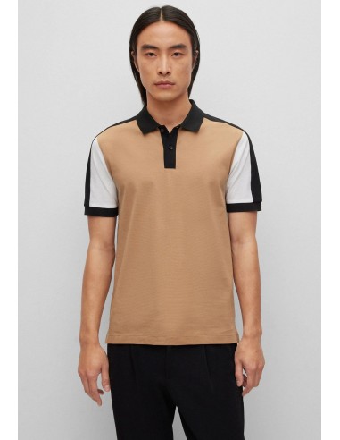 Polo tricolore BOSS beige suggérées chez