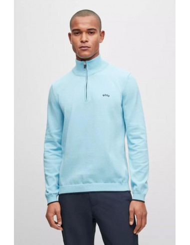 Pull demi zip BOSS bleu suggérées chez