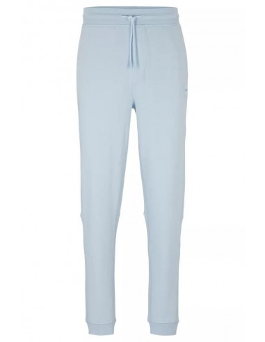 Pantalon de jogging BOSS bleu clair en coton pas chere