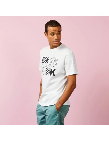 T-Shirt Eden Park blanc en coton de pas cher