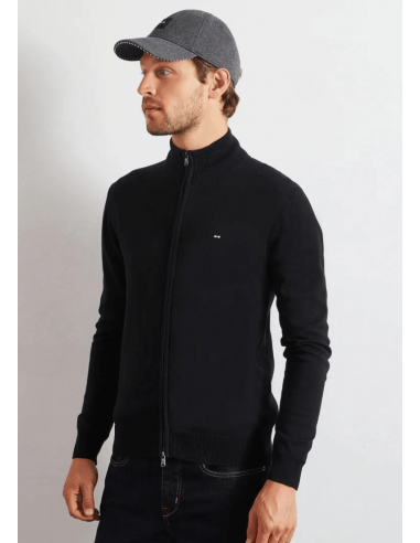 Gilet zippé Eden Park noir En savoir plus