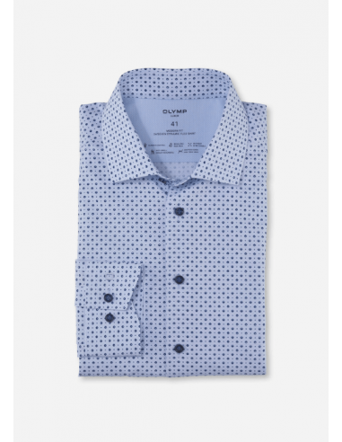 Chemise à motifs OLYMP bleue 50-70% off 