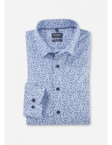 Chemise à motifs OLYMP bleue la chaussure