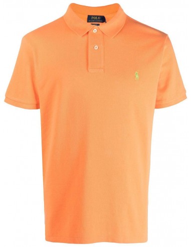 Polo Ralph Lauren ajusté orange en coton piqué Comparez plus de prix