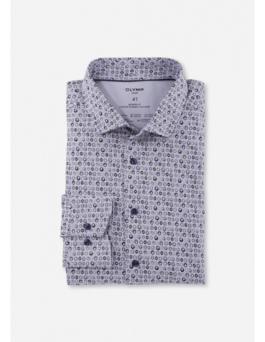 Chemise OLYMP violette rembourrage situé sous