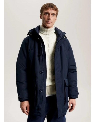 Parka à capuche Tommy Hilfiger marine Fin de série