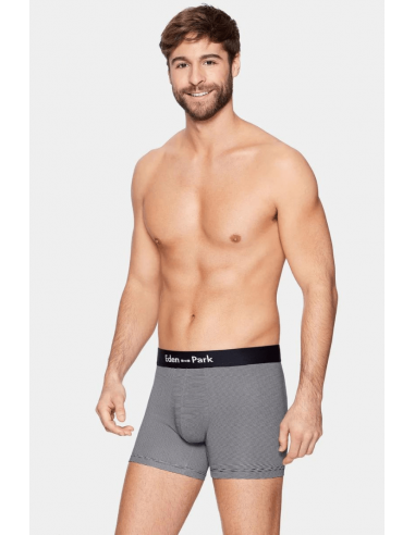 Lot de 2 boxers Eden Park gris et marine 50% de réduction en Octobre 2024