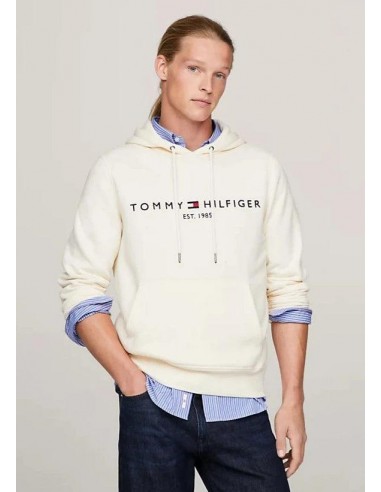 Sweat à capuche Tommy Hilfiger beige en coton bio En savoir plus