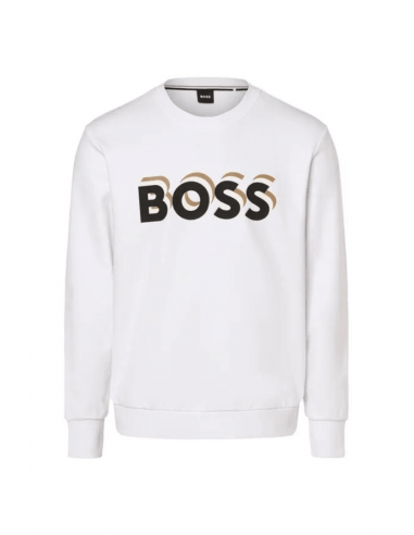 Sweat BOSS blanc commande en ligne