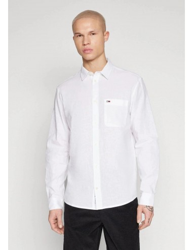 Chemise Tommy Jeans blanche Les êtres humains sont 