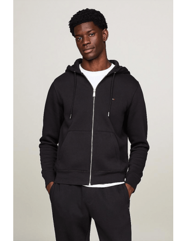 Sweat zippé à capuche Tommy Hilfiger noir du meilleur 