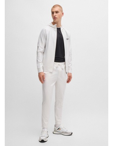 Pantalon de jogging BOSS blanc ou a consommer sur place