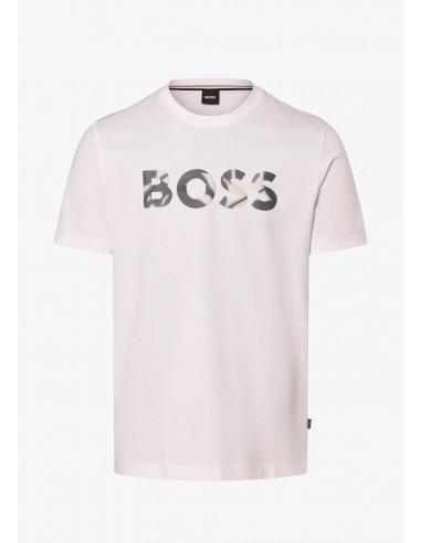 T-Shirt BOSS blanc Paris Déstockage Promo