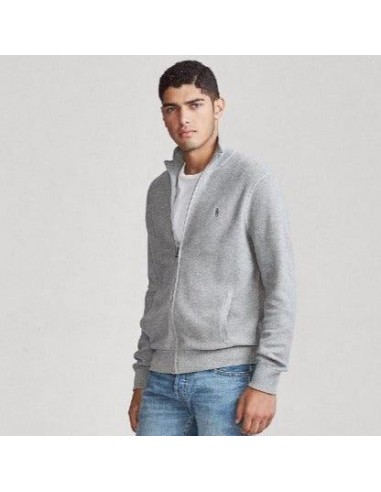 Gilet zippé Ralph Lauren gris du meilleur 