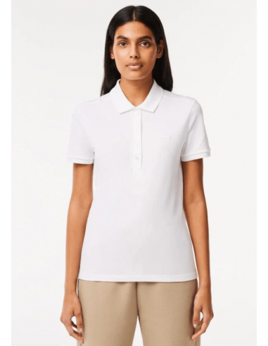 Polo femme Lacoste blanc Comparez et commandez 