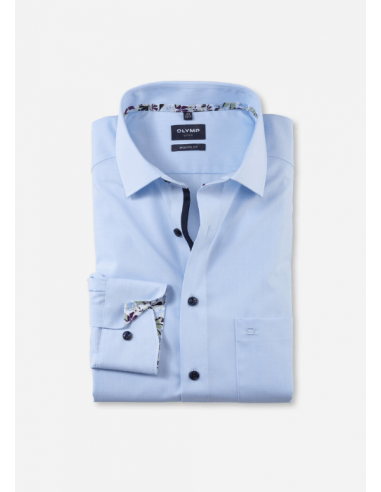 Chemise OLYMP bleue sur le site 