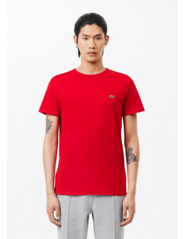 T-shirt Lacoste rouge à prix réduit toute l'année