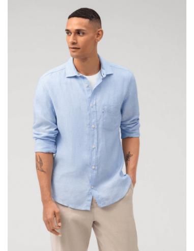 Chemise OLYMP bleue pas cher 