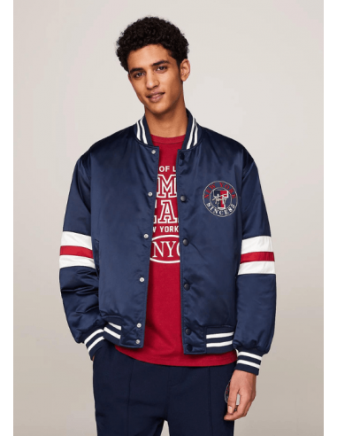 Blouson Tommy Jeans marine de l' environnement