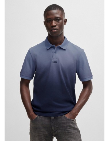 Polo BOSS bleu Jusqu'à 80% De Réduction