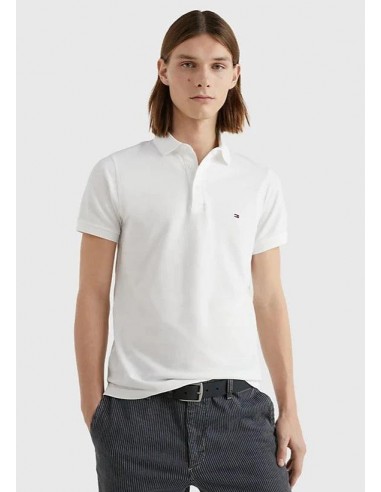 Polo Tommy Hilfiger blanc paiement sécurisé