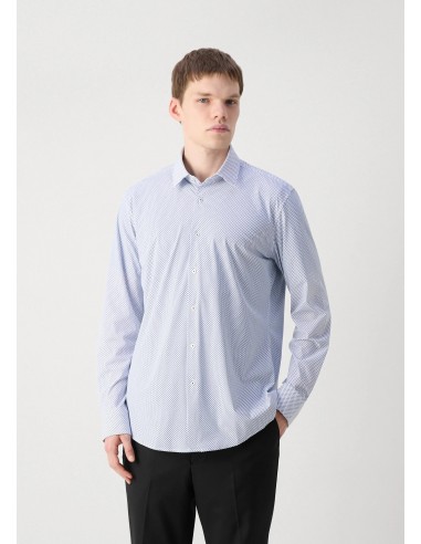 Chemise à motifs BOSS bleue commande en ligne