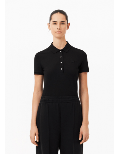 Polo femme Lacoste noir livraison et retour toujours gratuits