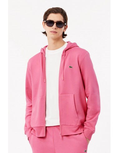 Sweat à capuche Lacoste rose sur le site 