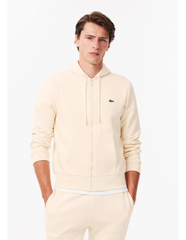 Sweat à capuche Lacoste beige Par le système avancé 