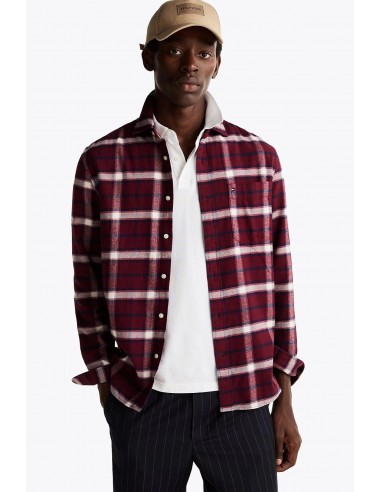 Chemise à carreaux Tommy Hilfiger rouge store