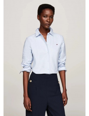 Chemise Tommy Hilfiger bleue Les magasins à Paris