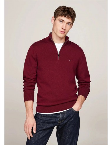 Pull camionneur Tommy Hilfiger rouge sur le site 