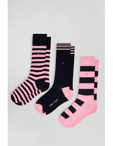 Lot de 3 paires de chaussettes Eden Park roses ouvre sa boutique