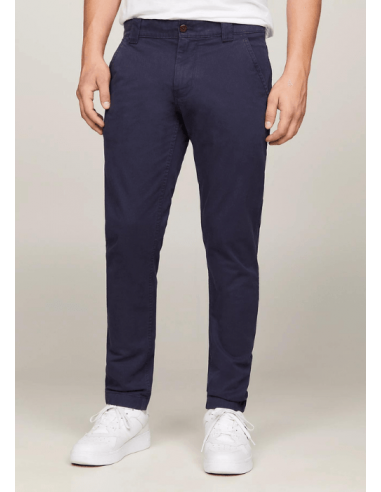 Pantalon chino Tommy Jeans marine de l' environnement